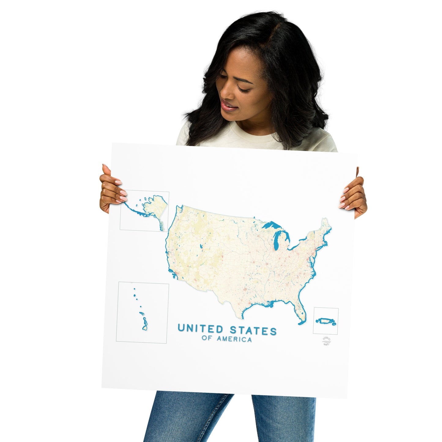 United States of America - USA Map poster