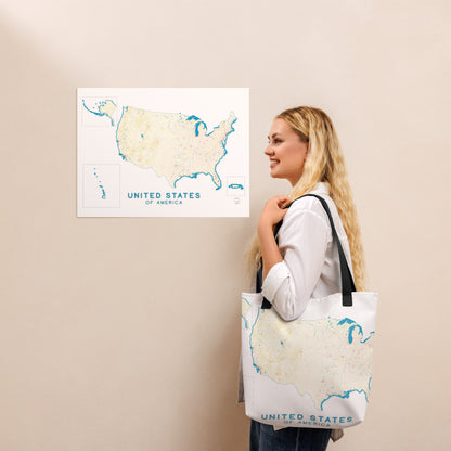 United States of America - USA Map poster