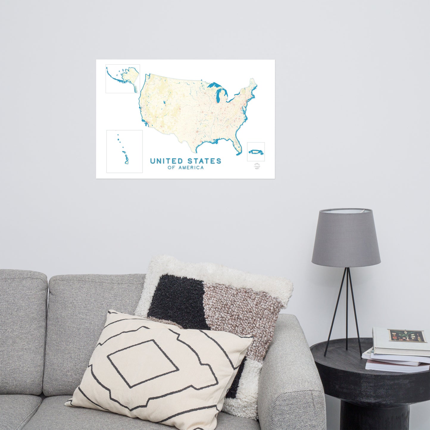 United States of America - USA Map poster