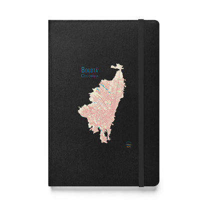 Bogota, Colombia Map | Hardcover bound notebook