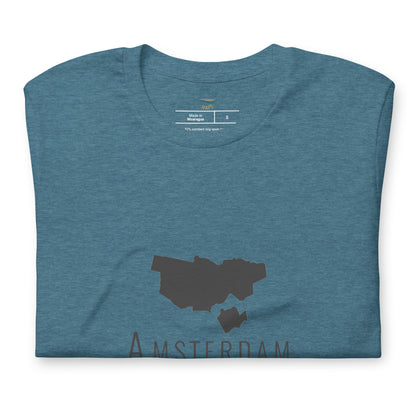 Amsterdam, Niederlande | Karte Unisex T-Shirt