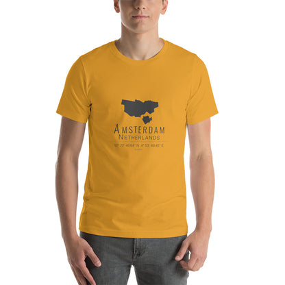 Amsterdam, Niederlande | Karte Unisex T-Shirt