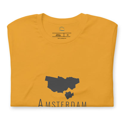 Amsterdam, Niederlande | Karte Unisex T-Shirt