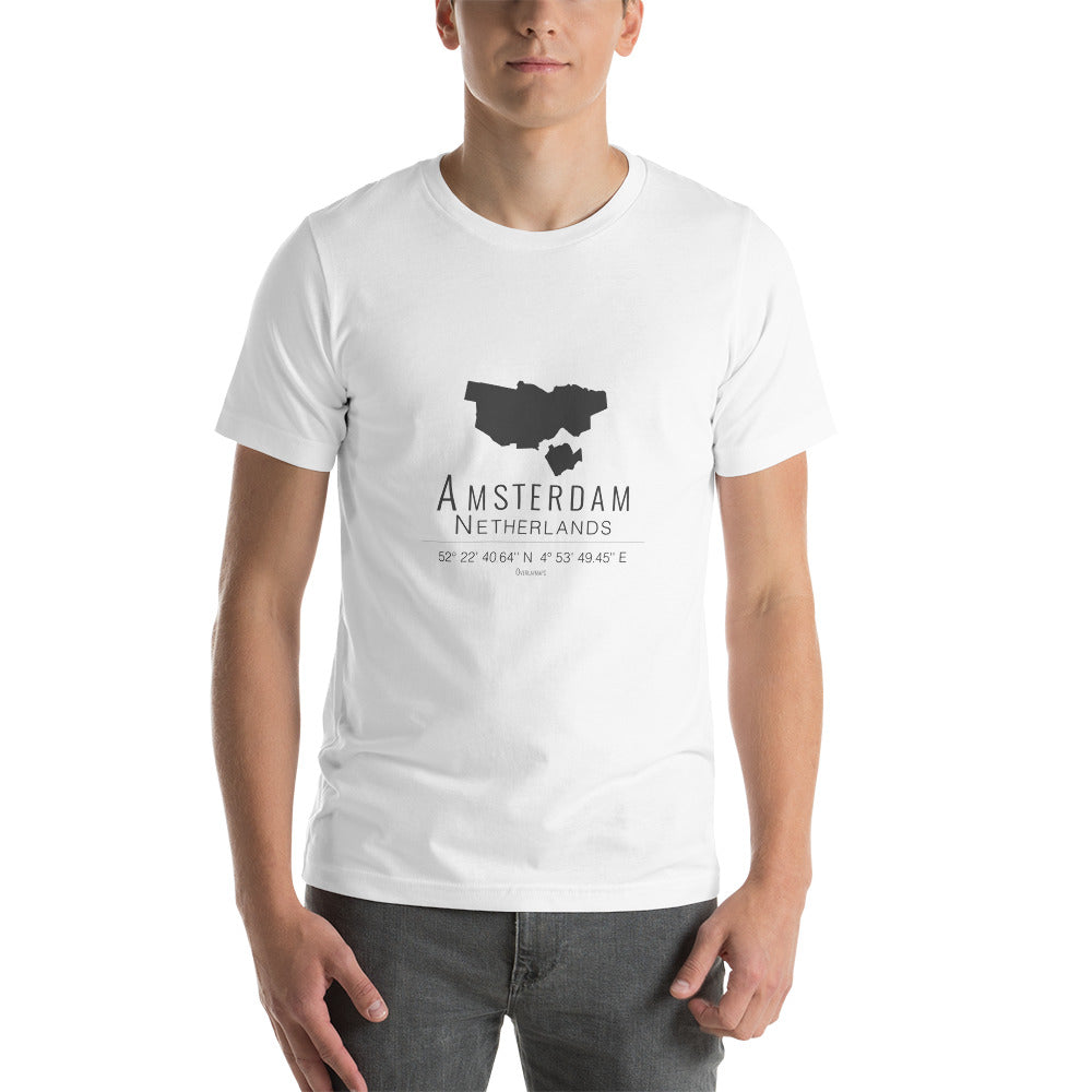 Amsterdam, Niederlande | Karte Unisex T-Shirt